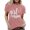 Z06-Pink, variant on Casual T Shirts for Women Horse Letter Print Short Sleeve Crew Neck Graphic Tunic Tops