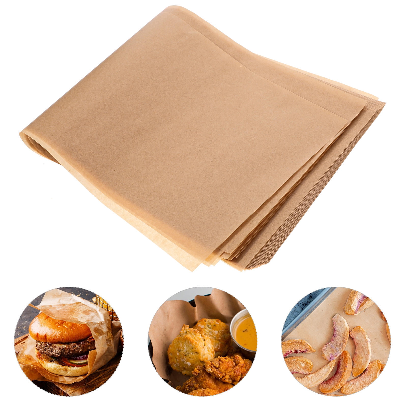 PAMINGONO 120 Sheets Heavy Duty Non-Stick Parchment Paper for Baking, Oven, Cookies, Pizza, Desserts, Freeze Dryer, Khaki Color
