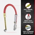 thumbnail image 3 of Inflator Gauge, Dual-Head Chuck, 15 In. Hose - S-506, 3 of 6