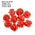 thumbnail image 6 of Unique Bargains 10pcs DC 12V T5 B8.4D LED Lights Dashboard Light Red for Car Internal, 6 of 6