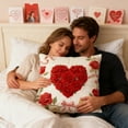 thumbnail image 5 of Valentines Day Decorations Heart Pattern Pillowcase - Christmas Gift 2026 & Valentine's Day Festive Decor, Sofa Cushion Cover for Living Room & Bedroom, Romantic Holiday for Home, 17.71*17.71in, B, 5 of 5