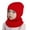 Red, variant on Kids Hats & Caps Warm Hooded Winter Scarf Knit Hat Kid Cap for Baby Care