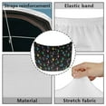 thumbnail image 6 of Uorisanigo Car Hood Cover Colorful Lights Print Car Hood Wrap Blankets Decorations Elastic Polyester Automotive Exterior Accessories for Most Sedans SUV Trucks Pickup, 6 of 7