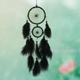 thumbnail image 3 of Home Decor Black Handmade Feather Dream Catcher Traditional Craft Decoration Birthday Gifts, 3 of 10