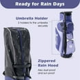 thumbnail image 6 of Costway Ultimate Women’s Complete Golf Club Set Golf Club Package Set w/ Rain Hood, Right Hand Purple, 6 of 12