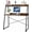Rustic Brown, variant on 48" Ladder Computer Desk with 2-Tier Storage Shelves & Bookshelf