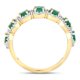 thumbnail image 2 of 1.34 Carat Genuine Zambian Emerald and White Diamond 14K Yellow Gold Ring QJ Model, 2 of 2