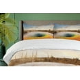 thumbnail image 4 of Ambesonne Yellowstone Duvet Cover Sets, Morning Pool Park, 2-Queen, Orange Brown, 4 of 7
