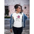 thumbnail image 2 of Elegant Pink Dried Out Rose T-Shirt Women -Image by Shutterstock, Female x-Large, 2 of 4