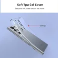 thumbnail image 5 of Funda de silicona transparente de cristal para Samsung Galaxy S23 Ultra S22 S21 FE Ultra Plus, funda trasera ultrafina suave, fundas Capa, 5 of 5