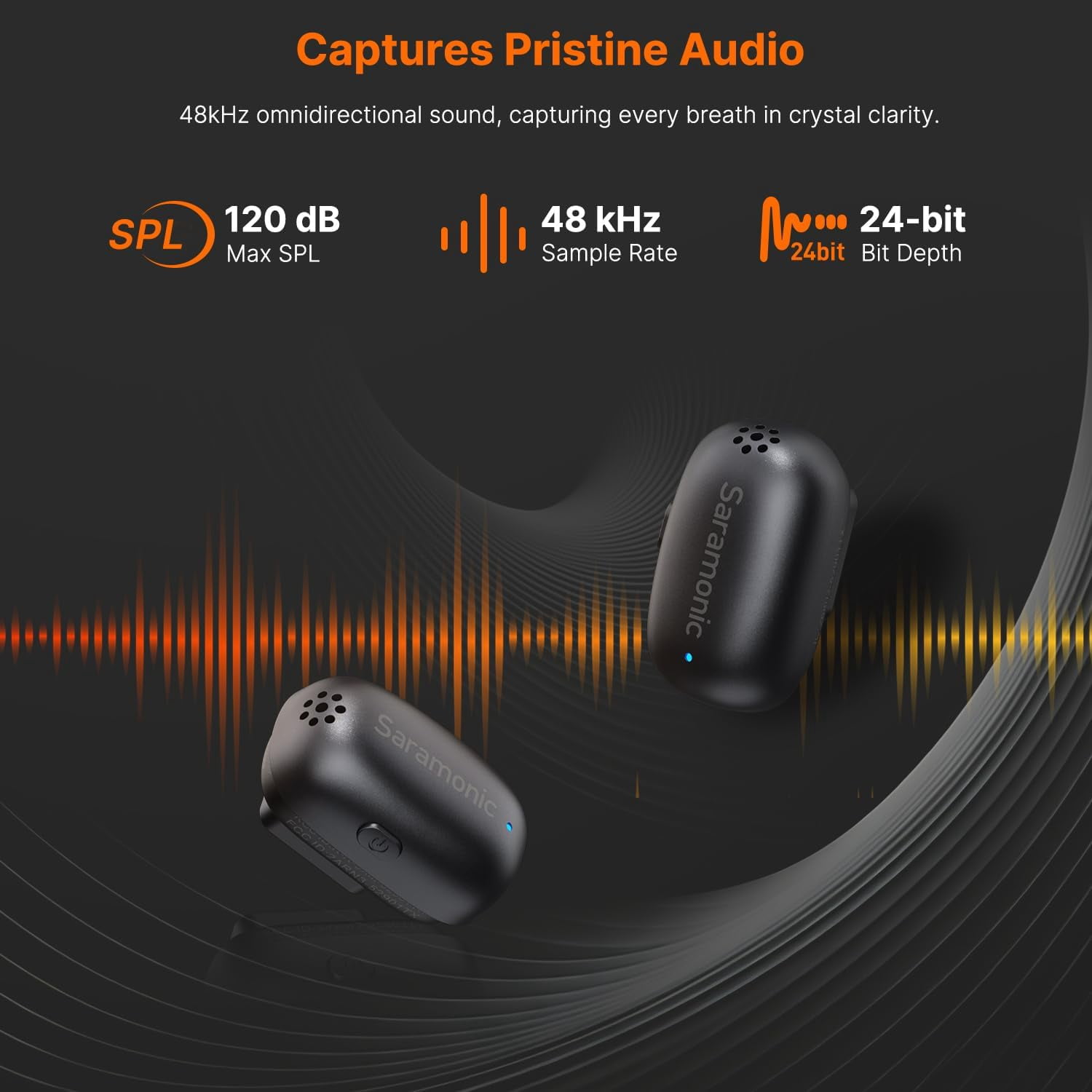 Wireless  Microphone for  Android with AI Noise Cancellation Clip on Content  Mic for Interview  Vlogging 2  2 RX Charging