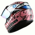 thumbnail image 6 of WOW Motorcycle Full Face Helmet Street Bike BMX MX Youth Kids HKY-B15 Shark Pink, 6 of 6