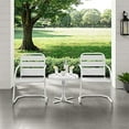 thumbnail image 5 of Brighton 3Pc Outdoor Metal Armchair Set White - Side Table & 2 Chairs, 5 of 5
