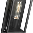 thumbnail image 6 of Nuvo Lighting Exhibit 1 Light Small Wall Lantern Matte Black Finish with Clear Beveled Glass, 6 of 7
