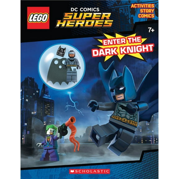 Pre-Owned Enter the Dark Knight (Lego DC Comics Super Heroes: Activity Book with Minifigure) [With Mini Figure] (Paperback) 1338114115 9781338114119