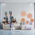 thumbnail image 2 of Figura de elefante,Figuras de elefantes,estatuas,adornos de animales,Manualidades de pared,Decoración para colgar en la pared,hecha a mano,de ratán tejido.,Juego de decoración de pared, 2 of 8