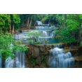 thumbnail image 2 of Deep Forest Waterfall Kanchanaburi Wall Mural by Wallmonkeys Peel and Stick Graphic (48 in W x 32 in H) WM40718, 2 of 4