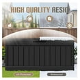 thumbnail image 4 of SONGMY 78 Gallon Outdoor Deck Box Large Resin Storage Box for Patio Furniture Cushions and Garden Tools (Black), 4 of 7