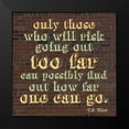 thumbnail image 2 of Gibbons, Lauren 12x12 Black Modern Framed Museum Art Print Titled - How Far, 2 of 5