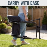 Timber Ridge TEGO™ FlowMotion™ Rocking Camping Chair, Folding Outdoor Rocker with Cup Holder, Obsidian Peak