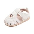 thumbnail image 5 of Baby Girls Sandals Summer Soft Sole Heart Cutout Walking Shoes, 5 of 5