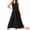 Black, variant on DARING DIVA Summer Casual Sleeveless Crewneck Maxi Dress L Black