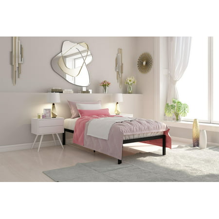 Signature Sleep Premium Modern Metal Platform Bed, Multiple Finishes and