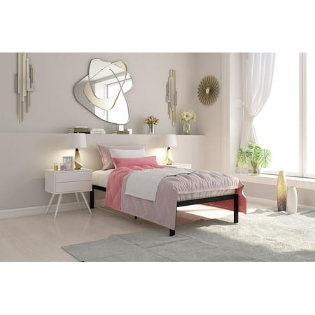 Ash Modern Bed - Signature Sleep Premium Modern Metal Platform Bed, Multiple Finishes and Sizes