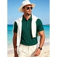 thumbnail image 7 of Cadmus Men's Polo Shirt Quick Dry Performance Short Sleeve Tactical Shirts Pique Jersey Golf Shirt,8688,Dark Green,XL, 7 of 7