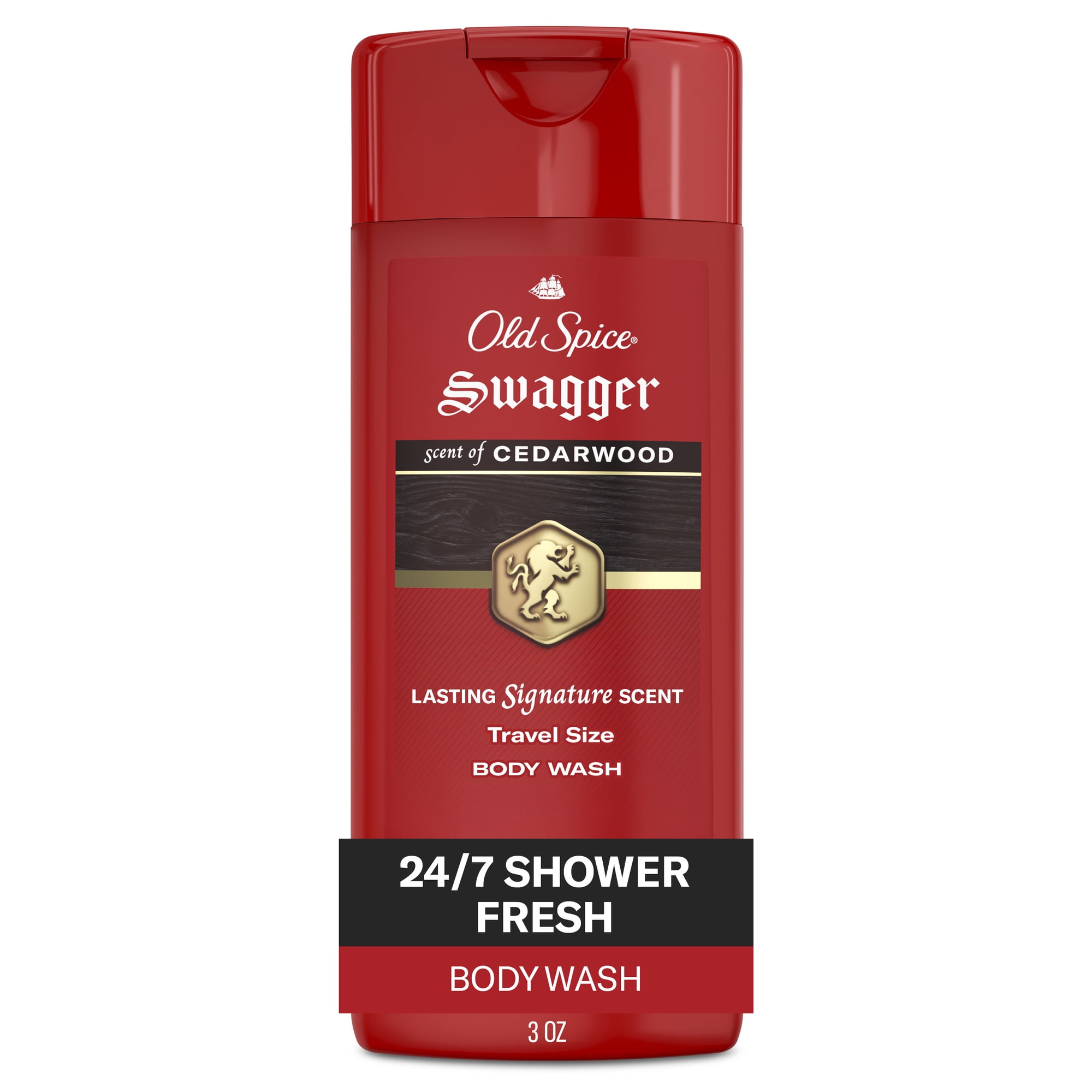 Old Spice Body Wash for Men, Red Collection, Swagger Scent, 3 fl oz