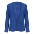 thumbnail image 5 of qolati Womens Fall 2023 Casual Blazers Elegant Solid Long Sleeve Open Front Blazer Jacket Casual Business Office Work Suit Jackets, 5 of 5