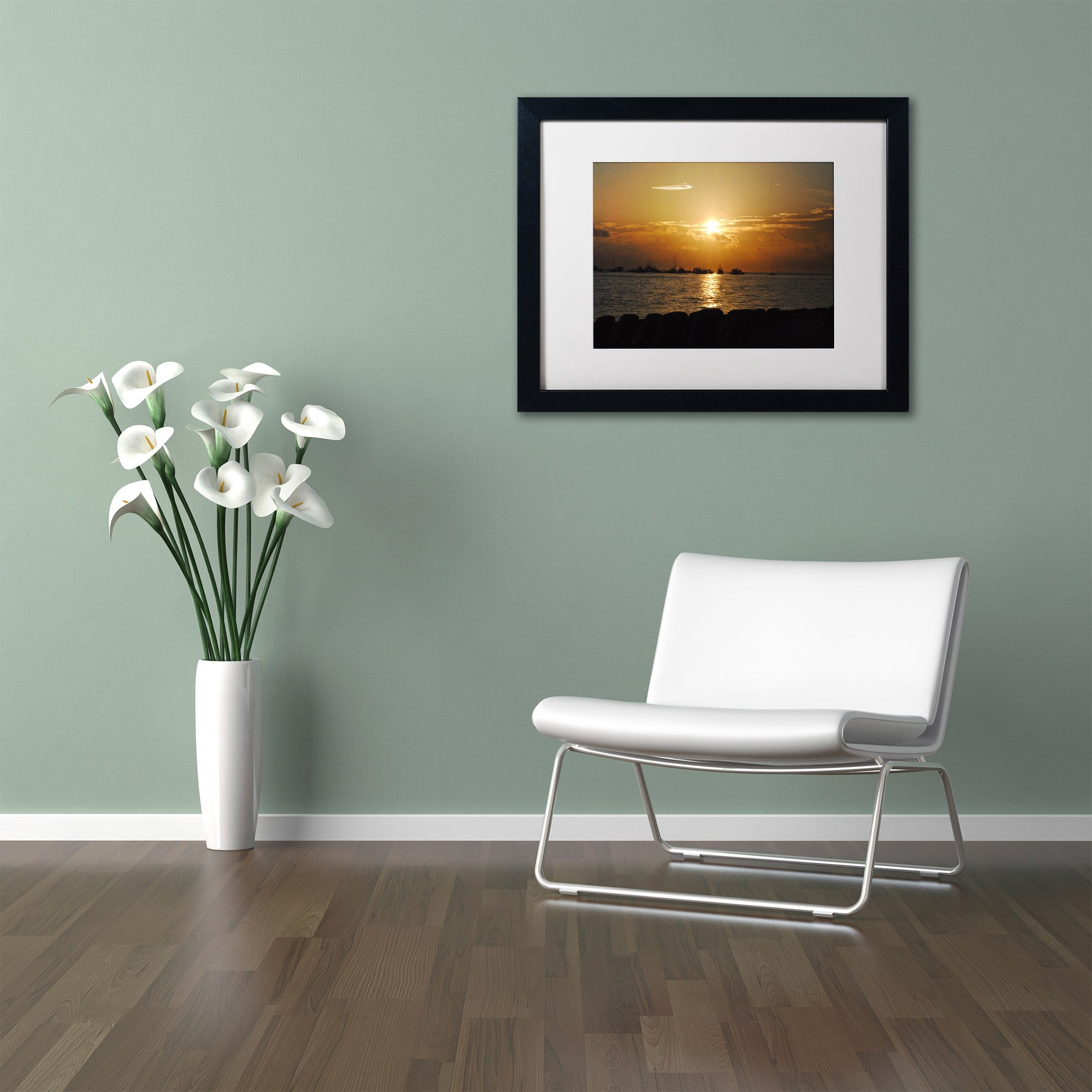 Trademark Fine Art "Fairytale" Canvas Art by Monica Mize, White Matte, Black Frame
