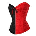 thumbnail image 4 of Women Sexy LaceBack Zip Corset Top Bustier G-string Body Shapewear, 4 of 6