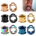 thumbnail image 5 of Pendiente de acero inoxidable con rosca para oreja, binaural, fino y popular, para piercing corporal, 5 of 5