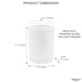thumbnail image 2 of Hosley Frosted Glass Votive Candle Holder Set, Set of 24, 2 of 12