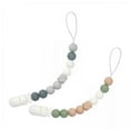 thumbnail image 1 of Siruishop 5x2x Silicone Dummy Pacifier Clip Feeding Accessories for Newborn Boys Girls B, 1 of 8