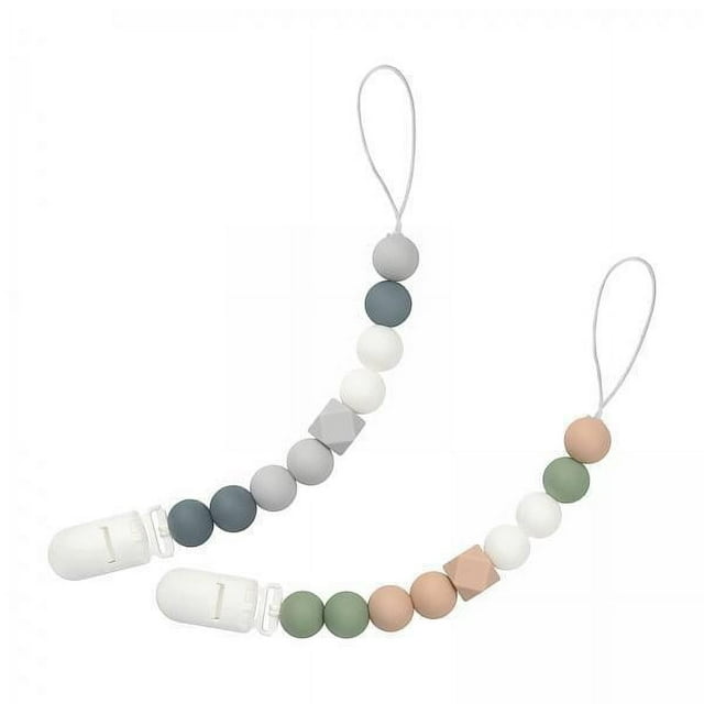 Siruishop 5x2x Silicone Dummy Pacifier Clip Feeding Accessories for Newborn Boys Girls B