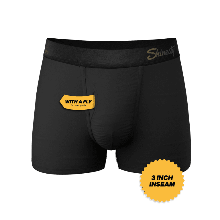 The Threat Level Midnight - Shinesty Black Ball Hammock Pouch Trunks  Underwear 4X