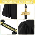 thumbnail image 4 of Alaiyaky Graduation Cap and Gown 2026 Unisex for High School and College Graduation Black, 4 of 8