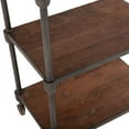 thumbnail image 4 of World Interiors ZWPX804 25 in. Paxton Wide Industrial Bookshelf, Brown, 4 of 4