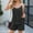 Black, variant on Women's Spring And Summer Round Neck Sleeveless Contrast Color Threaded Casual Suspender Shorts Set Bikini plus Size Swimsuit Swimsuit Dress plus Size Sweat Shorts Suit Womens Bathing Suit Shorts