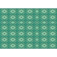 thumbnail image 1 of Ahgly Company Indoor Rectangle Patterned Turquoise Green Area Rugs, 6' x 9', 1 of 6