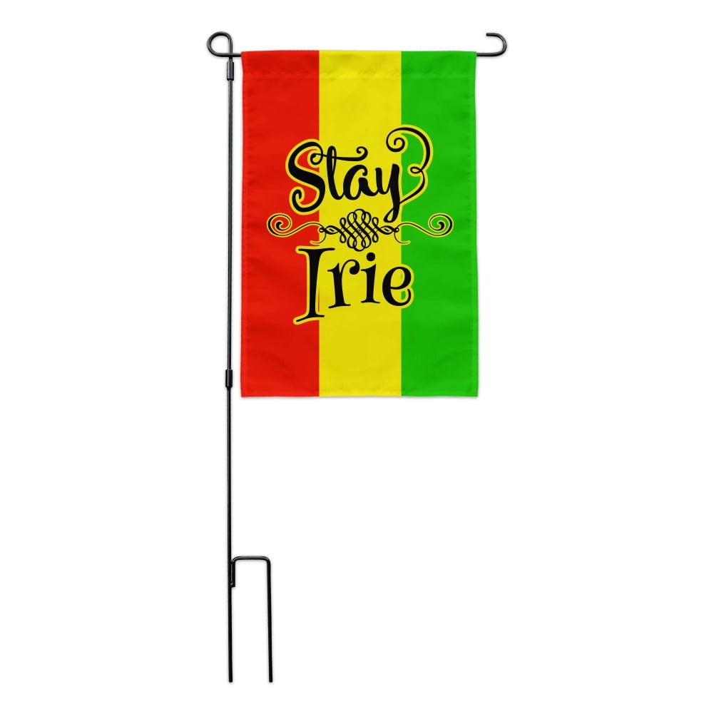 Stay Irie Rastafarian Flag Garden Yard Flag 