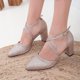 thumbnail image 3 of Sina - Tacones de novia con purpurina en oro rosa rosa 8.5, 3 of 7