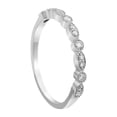 thumbnail image 2 of 14kt White Gold 1/5 carat Diamonds Art Deco Wedding Band Ring, 2 of 5