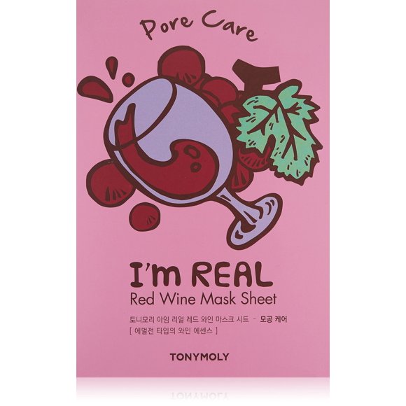 Tonymoly Je Suis Vrai Masque de Feuille de Vin Rouge, 10 Comte