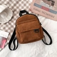 thumbnail image 1 of Mini mochila de pana para mujer, morral pequeño de Color sólido, sencillo, informal, para viaje, 2022 Fivean unisex, 1 of 2