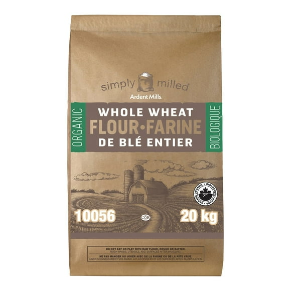 Simply Milles Organic Enriched Whole Wheat Flour | 20KG/Unit, 1 Unit/Case