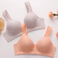 thumbnail image 3 of iHPH7 Front Closure Bras for Women, Wireless Bras for Women, Push Up Bra, Full Coverage Bras for Women, Wide Strap Bras for Women, Red 36B, 3 of 4