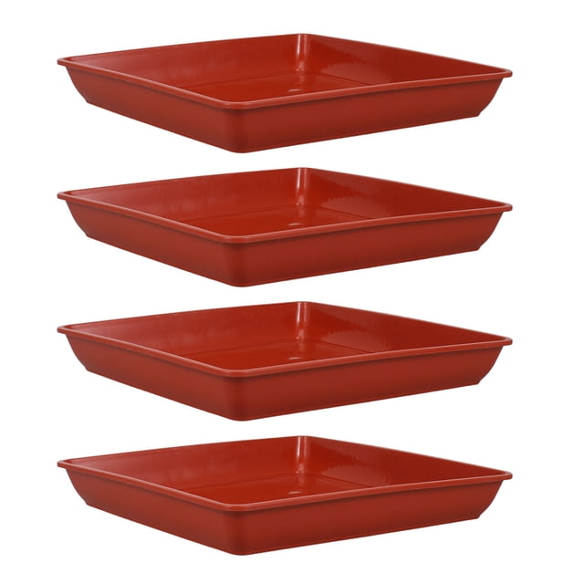 GOOHOCHY 4Ud Cuadrados Para Macetas En Plástico Con Elevado Y Resistente Para